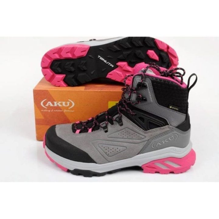 Moteriški žygio batai su GORE-TEX AKU Reactive GTX, pilki
