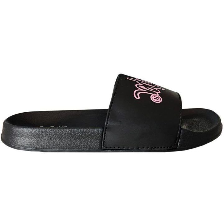 Moteriškos šlepetės Lee Cooper, juodos ir raudonos