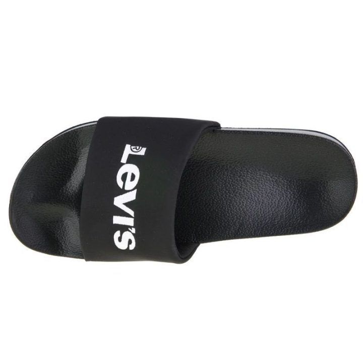 Moteriškos įspiriamos šlepetės Levi's June S Bold Padded, juodos