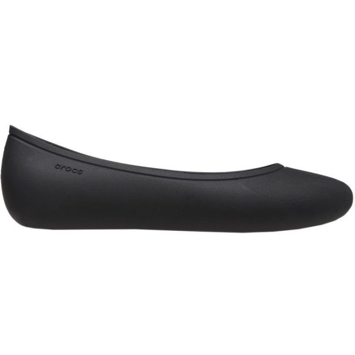 Moteriškos šlepetės su plokščiu padu Crocs Brooklyn Flat, juodos