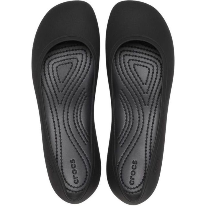 Moteriškos šlepetės su plokščiu padu Crocs Brooklyn Flat, juodos