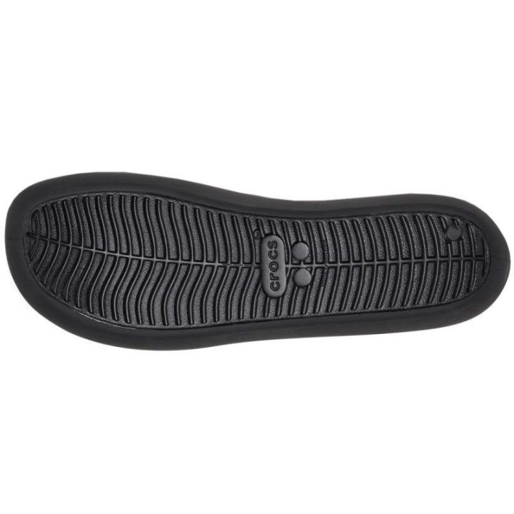 Moteriškos šlepetės su plokščiu padu Crocs Brooklyn Flat, juodos