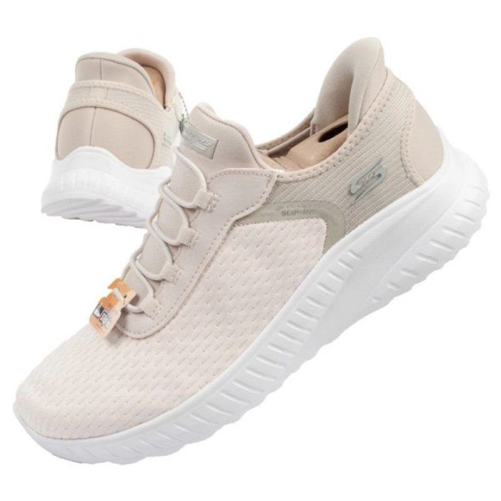 Moteriški sportbačiai Skechers Bobs Squad Slip-ins, smėlio