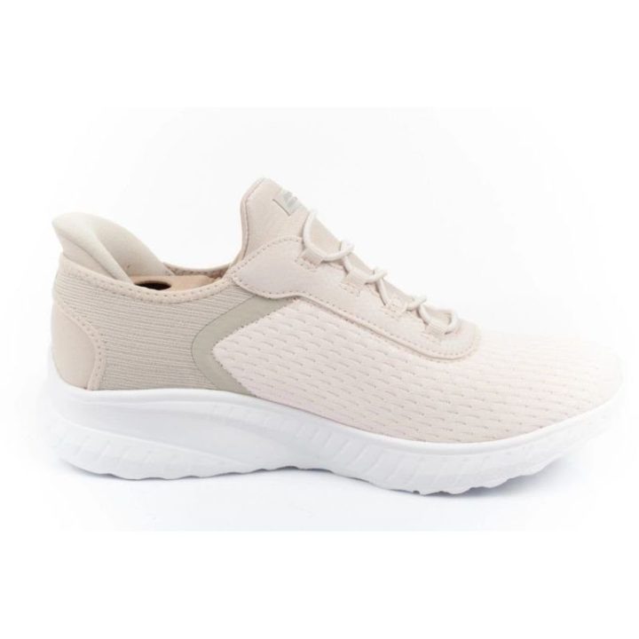 Moteriški sportbačiai Skechers Bobs Squad Slip-ins, smėlio