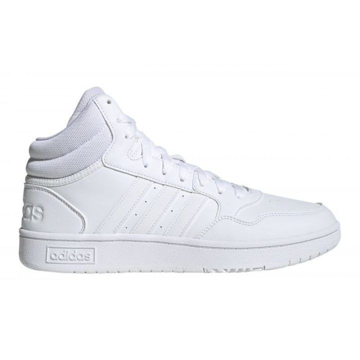 Vyriški sportbačiai aukštu auliuku adidas Hoops 3.0, balti