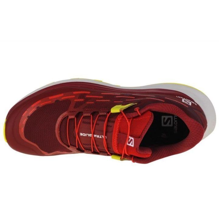 Vyriški bėgimo bekele bateliai Salomon Ultra Glide, bordo