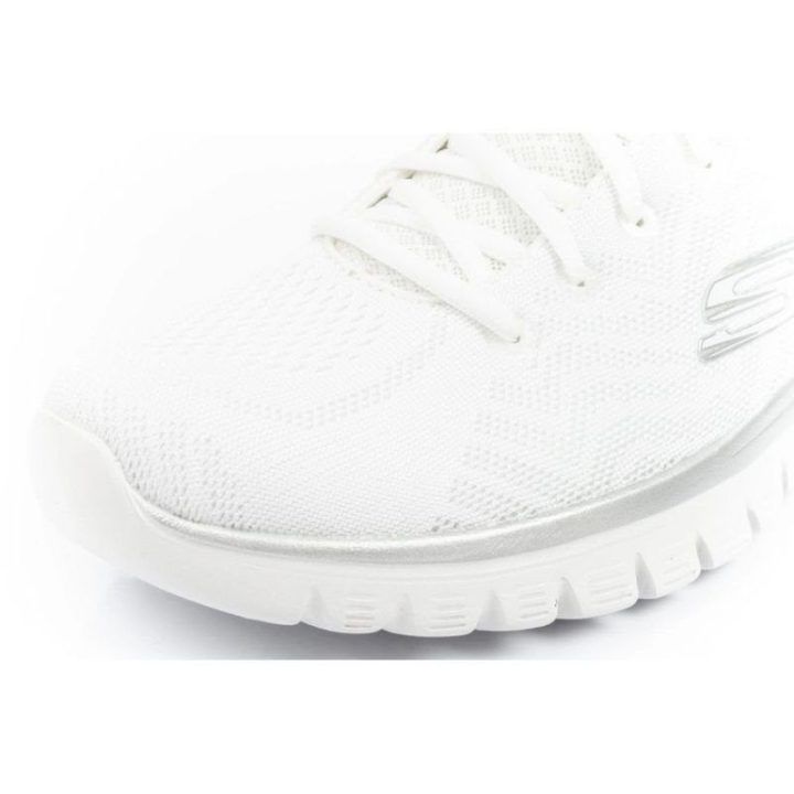 Moteriški sportbačiai su Memory Foam vidpadžiu Skechers, balti