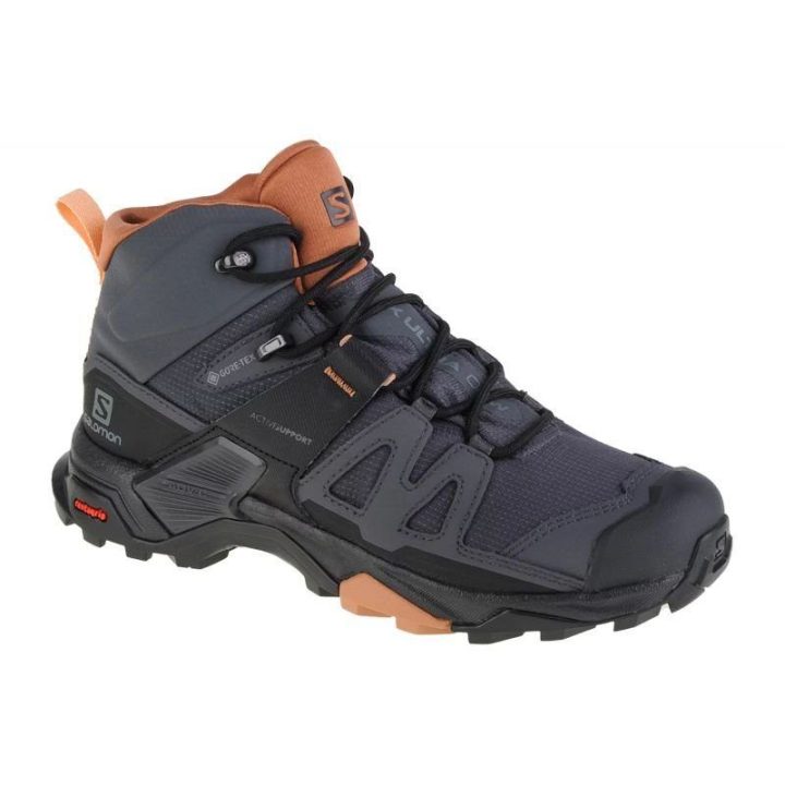 Moteriški aukšti žygio batai Salomon X Ultra 4 Mid GTX, pilki