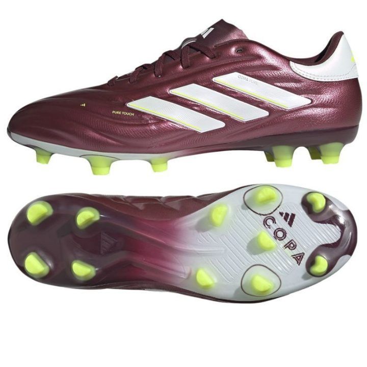Vyriški odiniai futbolo bateliai adidas Copa Pure.2 Pro FG, bordo