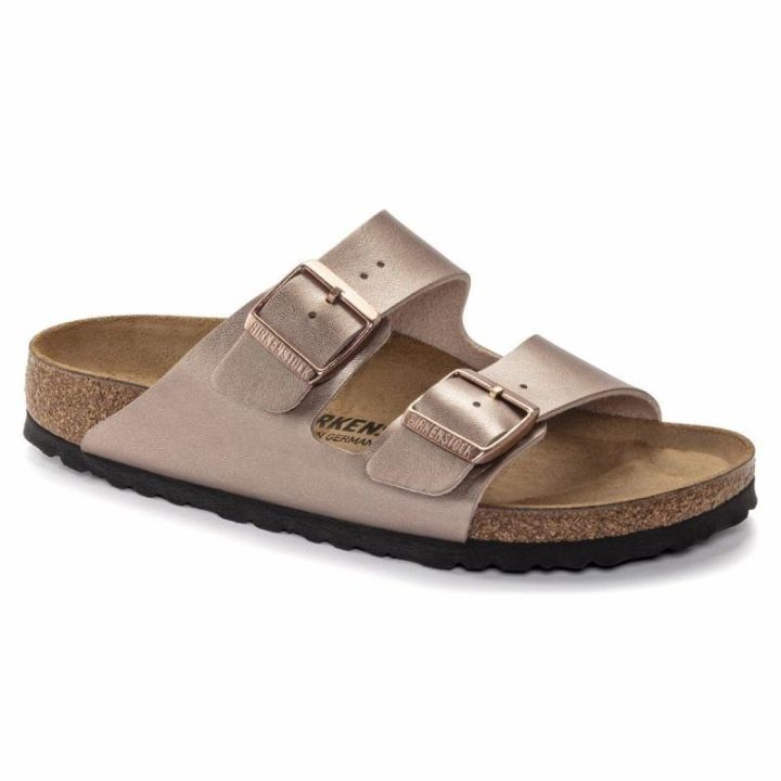 Moteriškos šlepetės su sagtimis Birkenstock Arizona, vario