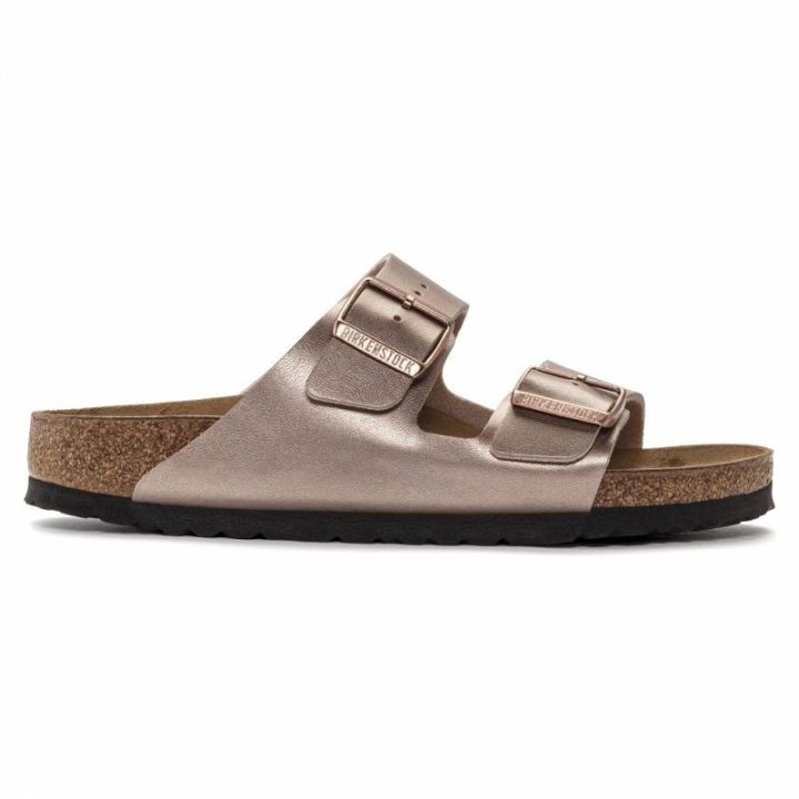Moteriškos šlepetės su sagtimis Birkenstock Arizona, vario