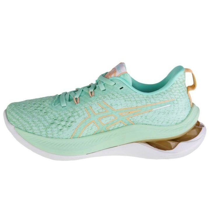 Moteriški bėgimo bateliai Asics Gel-Kinsei Max, žali