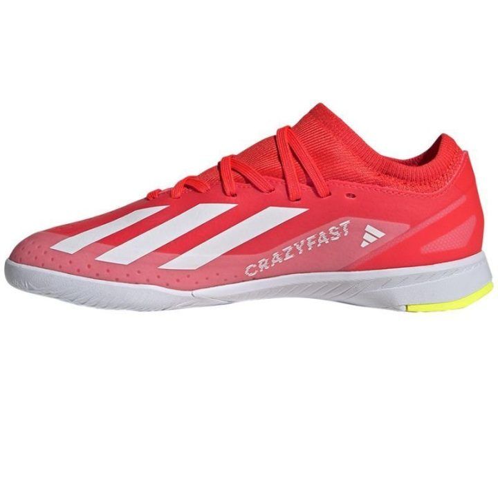 Vaikiški salės futbolo bateliai adidas X Crazyfast League IN, raudoni