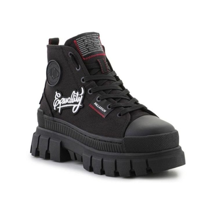 Moteriški sportbačiai Palladium Revolt Hi Patch, juodi