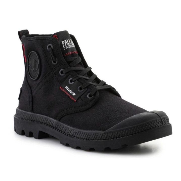 Vyriški sportbačiai aukštu auliuku Palladium Pampa Hi Patch, juodi