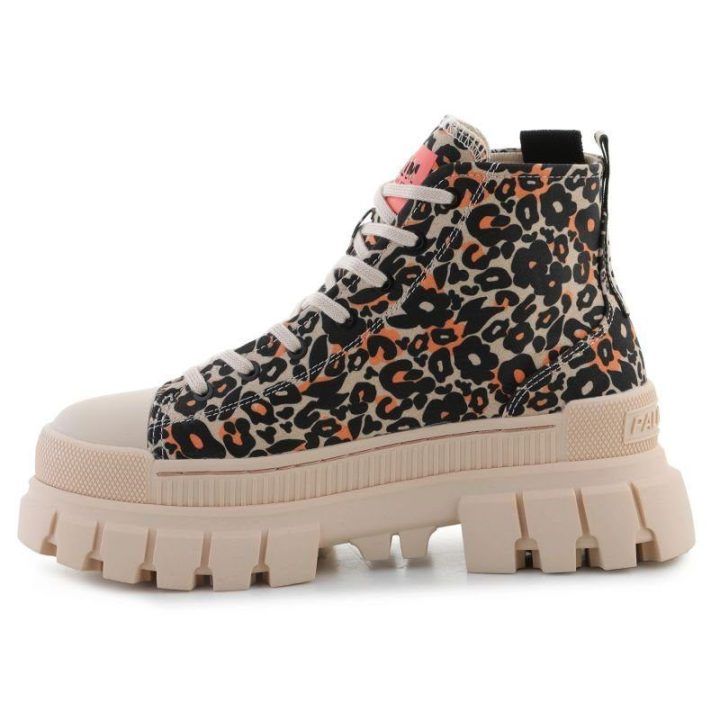 Moteriški aulinukai Palladium Revolt Hi Wild, smėlio ir įvairiaspalviai