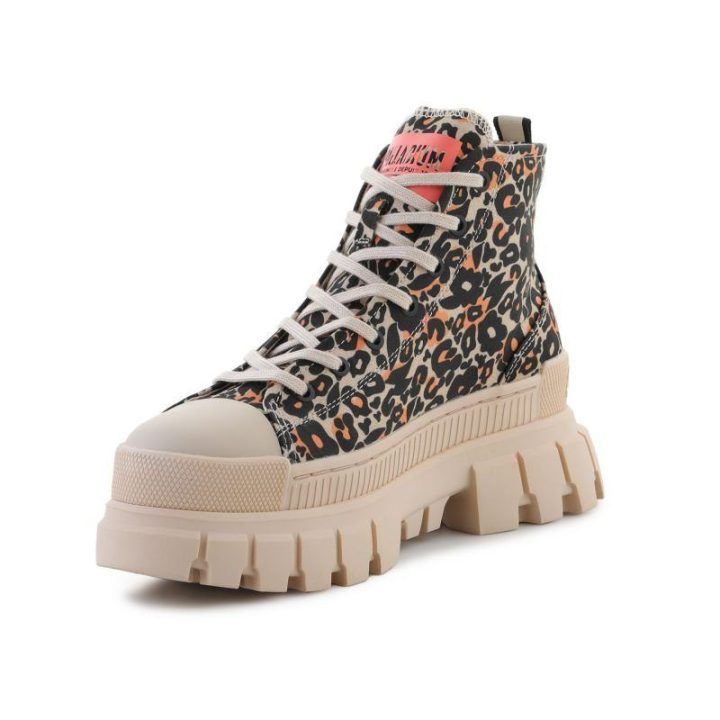 Moteriški aulinukai Palladium Revolt Hi Wild, smėlio ir įvairiaspalviai