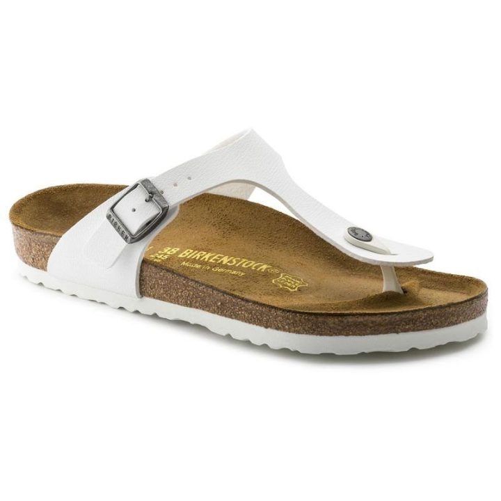 Moteriškos šlepetės per pirštą su metalizuota apdaila Birkenstock Gizeh