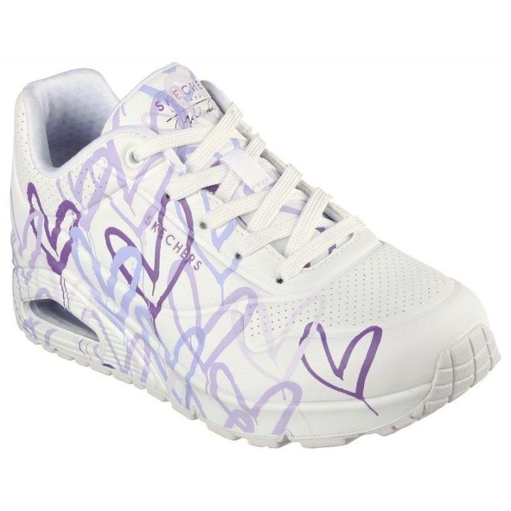 Moteriški sportbačiai su širdelių raštu Skechers Spread The Love