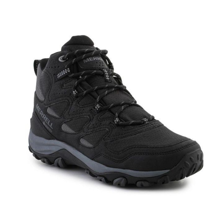 Vyriški žygio batai Merrell West Rim Sport Mid GTX, juodi