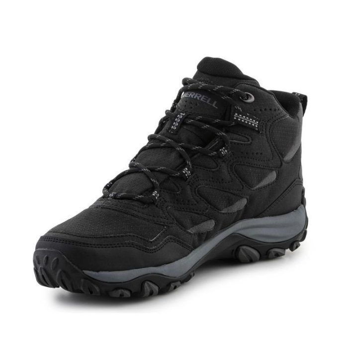 Vyriški žygio batai Merrell West Rim Sport Mid GTX, juodi