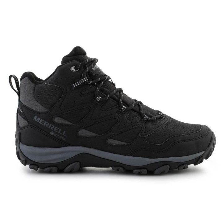 Vyriški žygio batai Merrell West Rim Sport Mid GTX, juodi