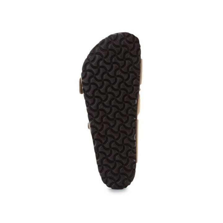 Vyriškos odinės šlepetės Birkenstock Arizona BS, tabako rudos