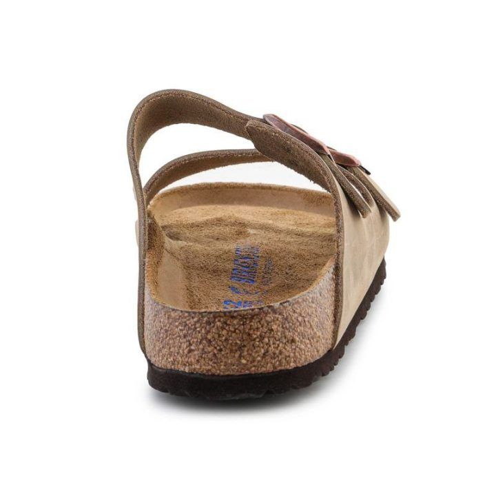 Vyriškos odinės šlepetės Birkenstock Arizona BS, tabako rudos