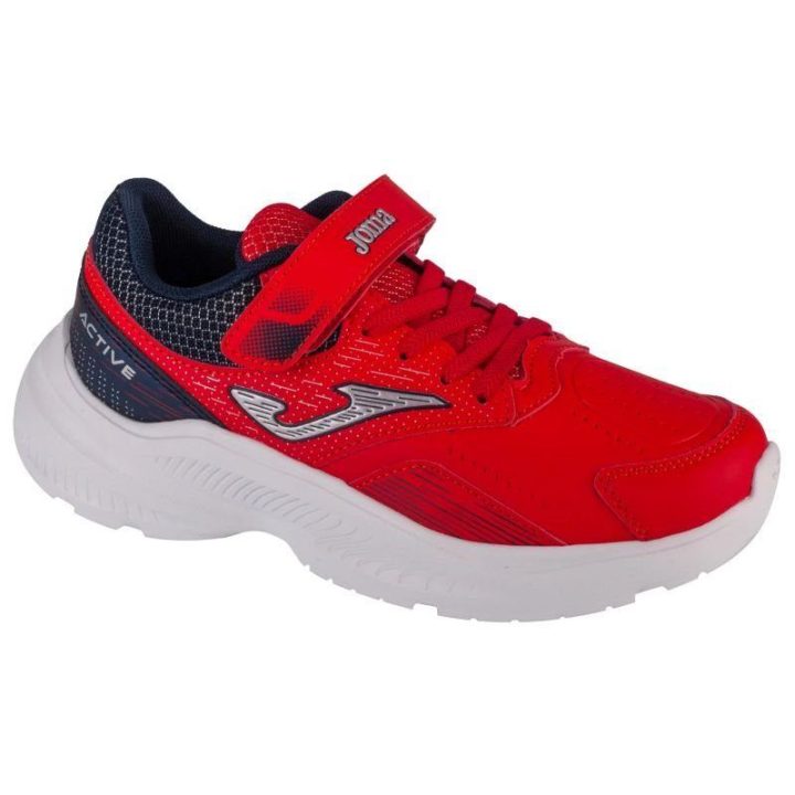 Sportbačiai berniukams su lipukais Joma Active 2406, raudoni