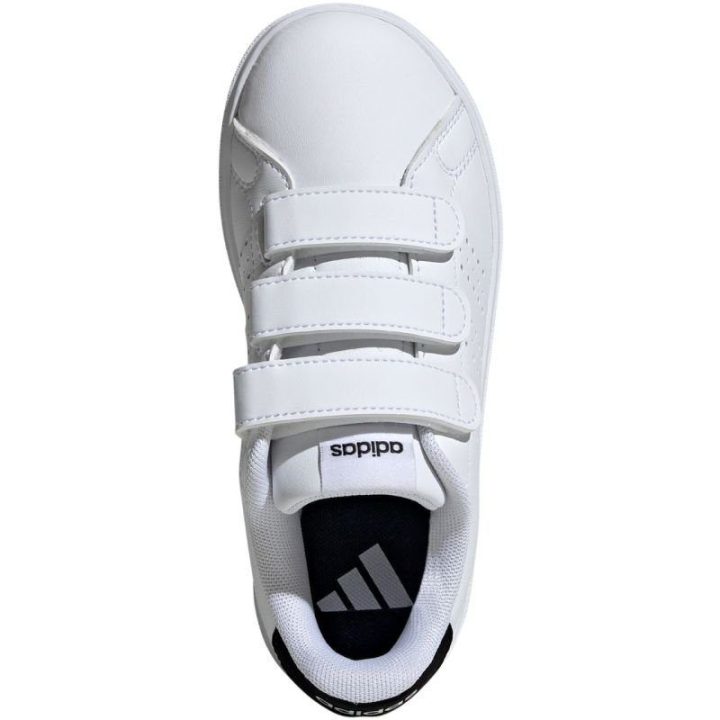 Vaikiški sportbačiai su perforacijomis adidas Advantage Base 2.0, balti