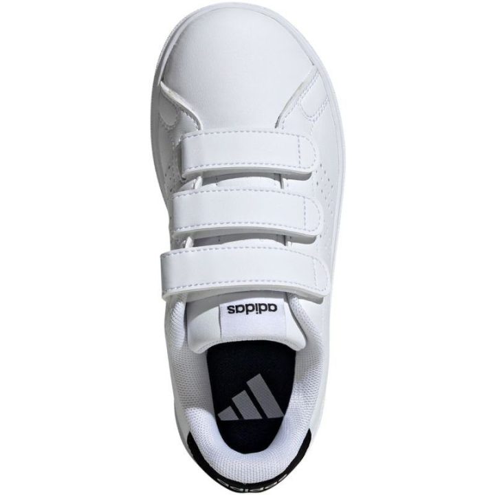Vaikiški sportbačiai su perforacijomis adidas Advantage Base 2.0, balti