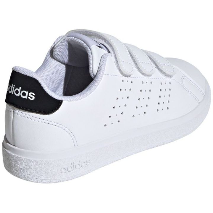 Vaikiški sportbačiai su perforacijomis adidas Advantage Base 2.0, balti