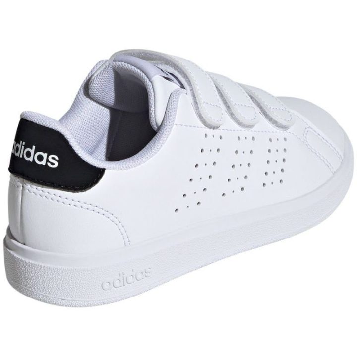 Vaikiški sportbačiai su perforacijomis adidas Advantage Base 2.0, balti