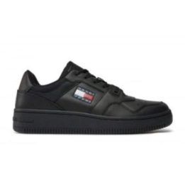 Vyriški sportbačiai Tommy Hilfiger Retro Basket Ess, juodi
