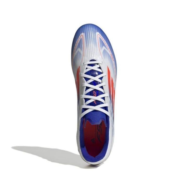 Futbolo bateliai adidas F50 League FG/MG, balti ir mėlyni