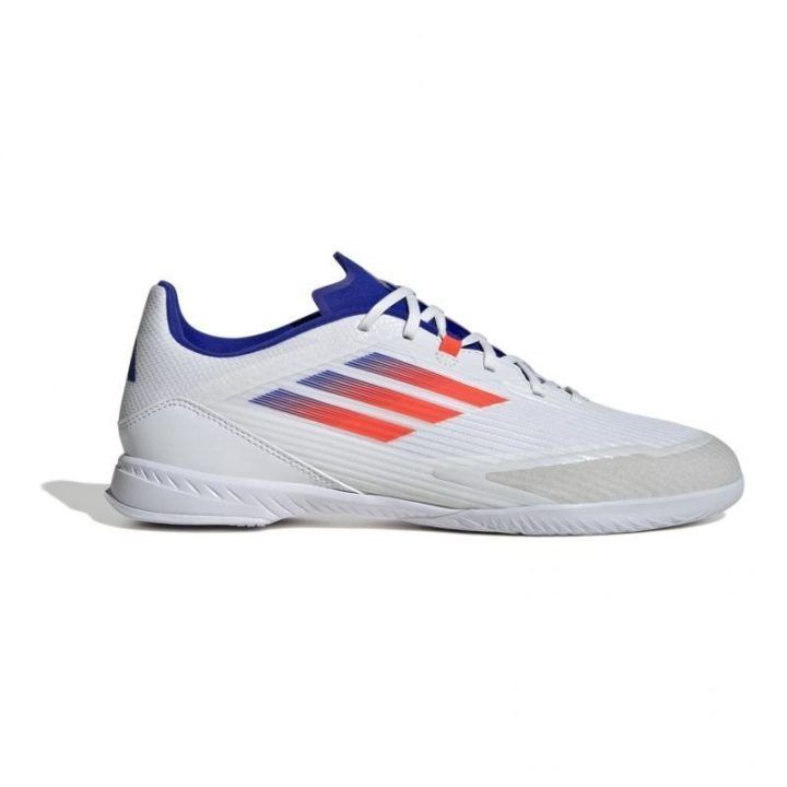 Vyriški futbolo salės bateliai adidas F50 League, balti ir mėlyni