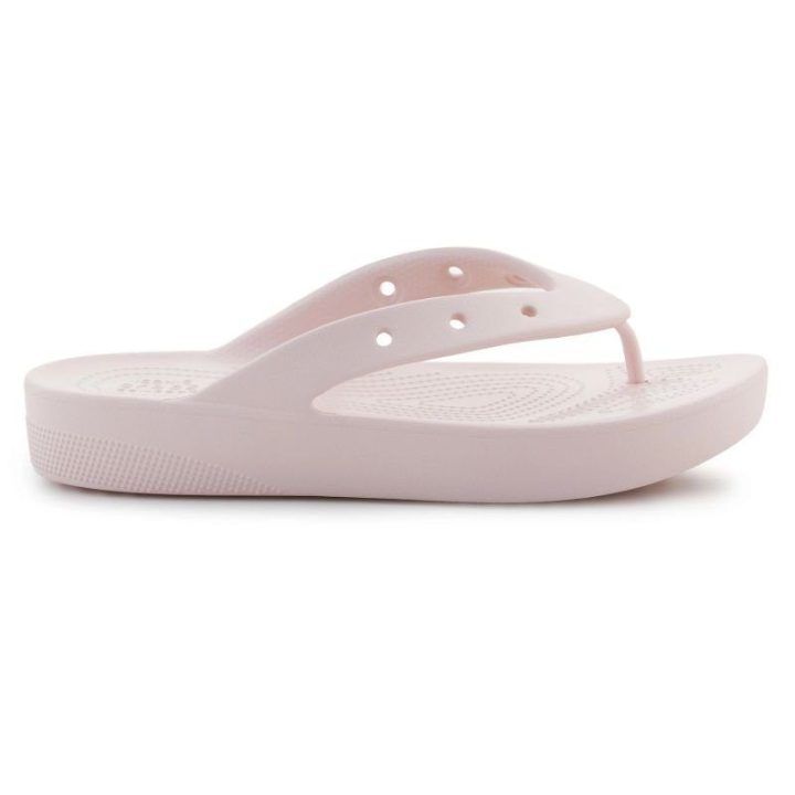 Moteriškos šlepetės su platforma Crocs Classic, rožinės