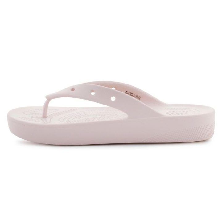 Moteriškos šlepetės su platforma Crocs Classic, rožinės