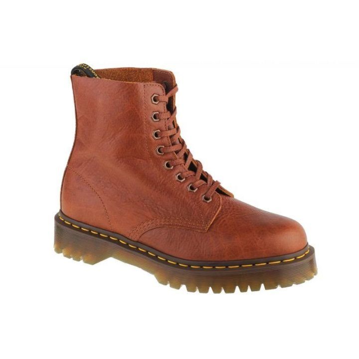 Uniseks odiniai aulinukai Dr. Martens 1460, rudi ir oranžiniai