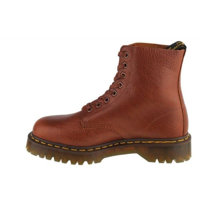 Uniseks odiniai aulinukai Dr. Martens 1460, rudi ir oranžiniai