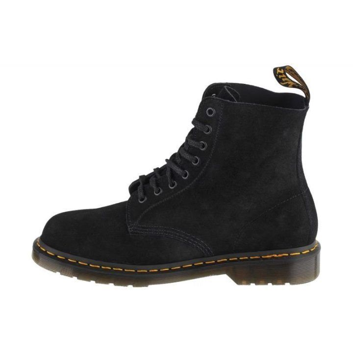 Uniseks zomšiniai aulinukai Dr. Martens 1460 Pascal, juodi