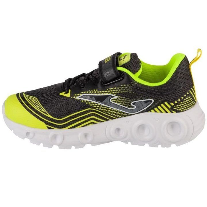 Batai berniukams su lipukais Joma Rase 2401, juodi, žali ir balti