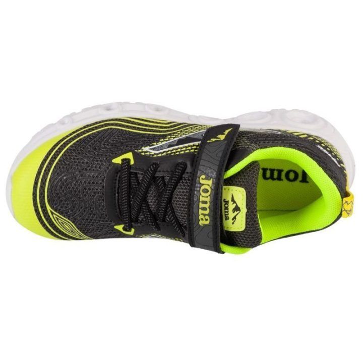 Batai berniukams su lipukais Joma Rase 2401, juodi, žali ir balti