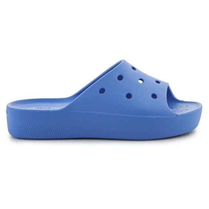 Moteriškos platforminės šlepetės Crocs Classic Platform, mėlynos