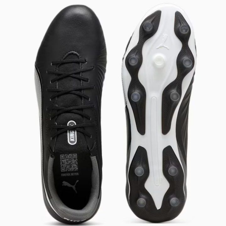 Vyriški žemo profilio futbolo bateliai Puma KING Match FG/AG, juodi
