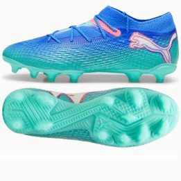Vyriški suvarstomi futbolo bateliai Puma Future 7 Pro+ FG/AG, mėlyni