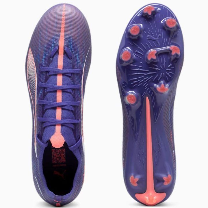 Vyriški futbolo bateliai Puma Ultra 5 Match FG/MG, violetiniai