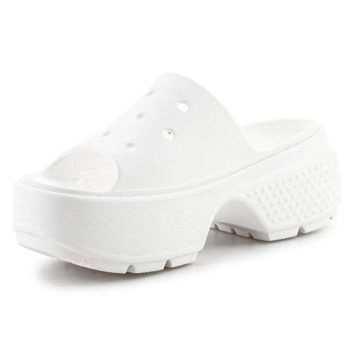 Moteriškos šlepetės Crocs Stomp Slide, baltos