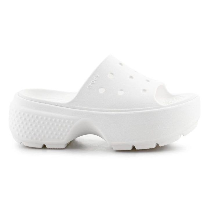 Moteriškos šlepetės Crocs Stomp Slide, baltos