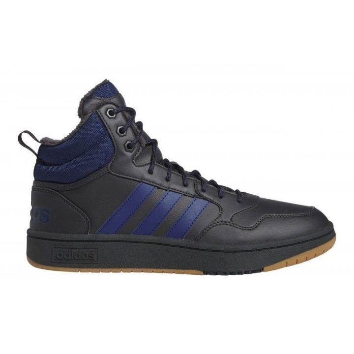 Vyriški aukšti sportbačiai adidas Hoops 3.0 Mid Wtr, tamsiai mėlyni